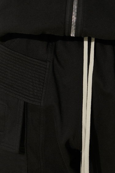 Cargo housut Rick Owens Rick Owens Creatch Cargo Cropped Drawstring Sweatpants Musta | DU02D2371.RIG, 4