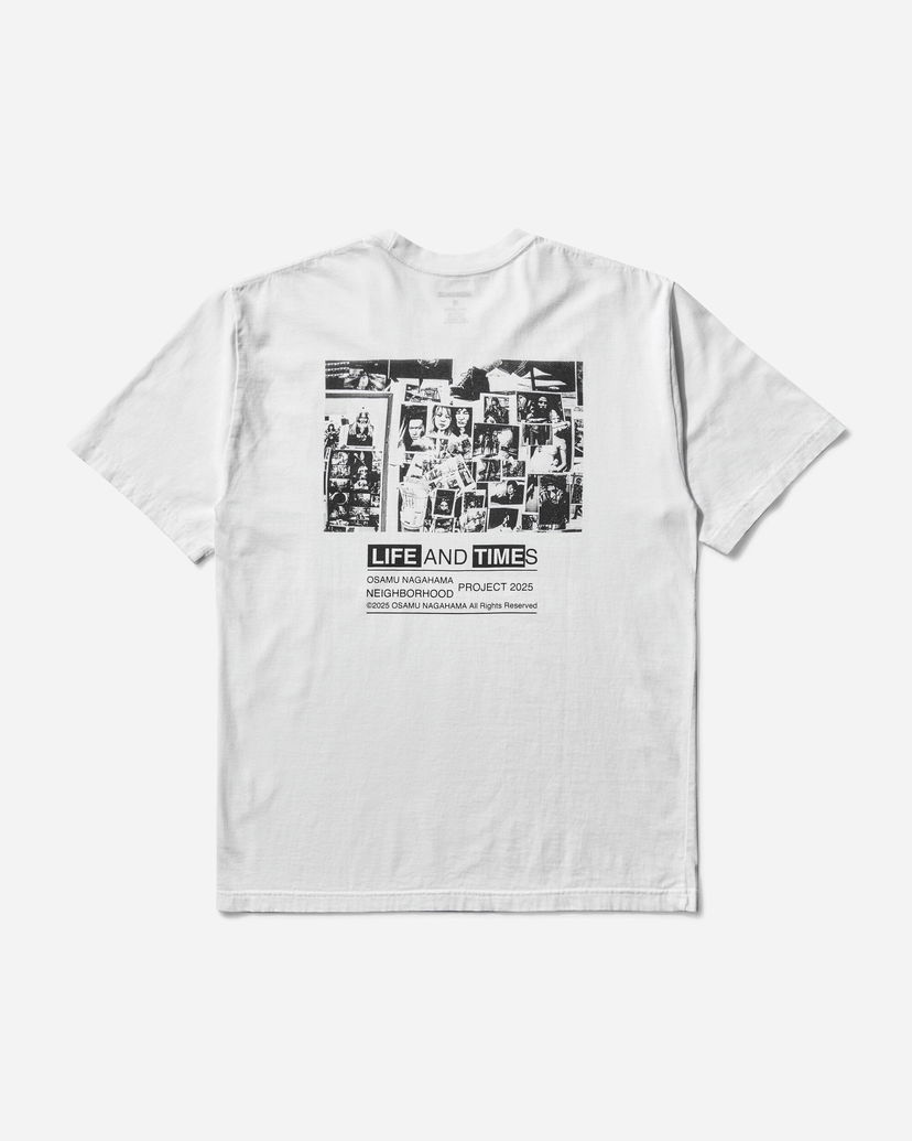 T-paita Neighborhood Osamu Nagahama SS-4 Graphic T-Shirt Valkoinen | 251PCNON-ST04 WH