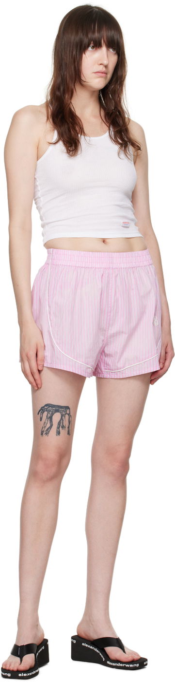 Shortsit Alexander Wang Track Shorts Vaaleanpunainen | 4WC3244386, 3