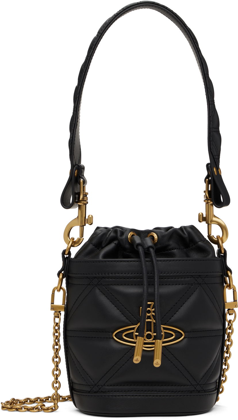 Käsilaukku Vivienne Westwood Vivienne Westwood Kitty Small Bucket Bag Musta | 4C030009W-L006U-