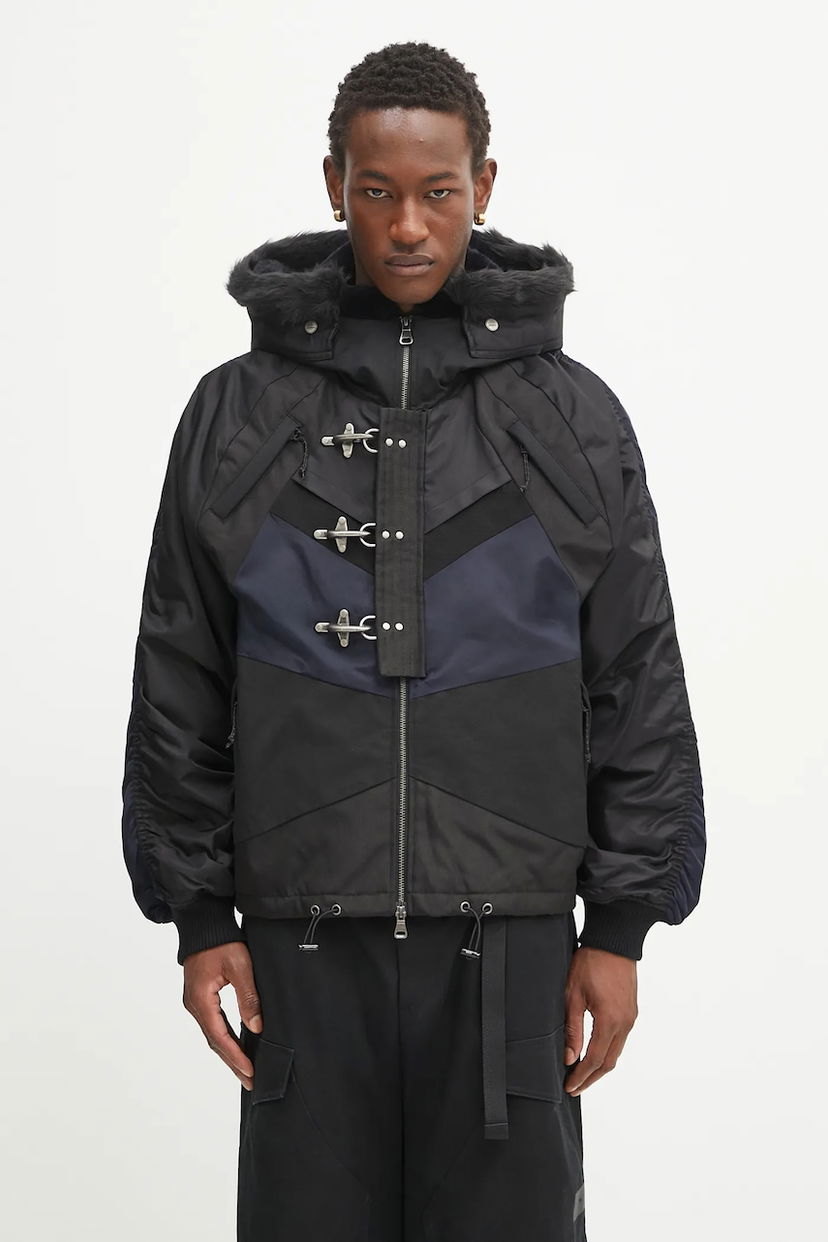 Bomber-takki Andersson Bell Norwegian N2B Hooded Padded Jacket with Fur Trim and Toggle Closures Monivärinen | awa690u