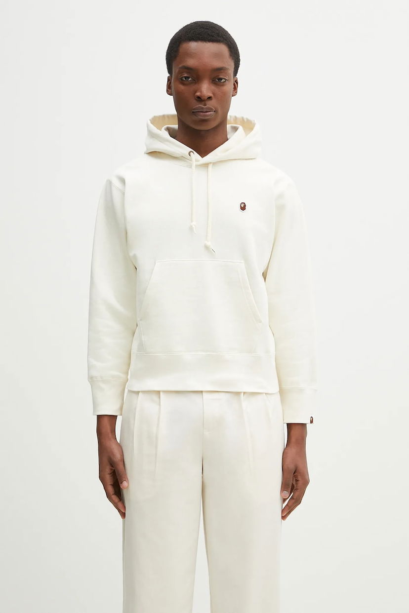 Huppari BAPE A Bathing Ape One Point Pullover Hoodie Valkoinen | 1K80214005