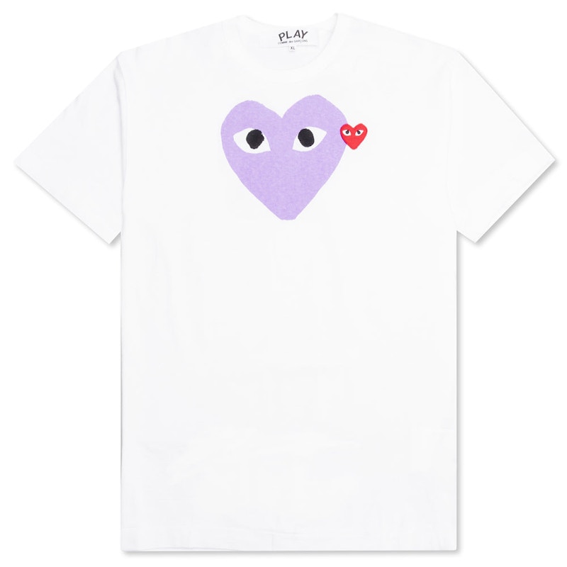 T-paita Comme des Garçons Emblem Heart T-Shirt Valkoinen | AZ-T105-051-1 / P1T1051