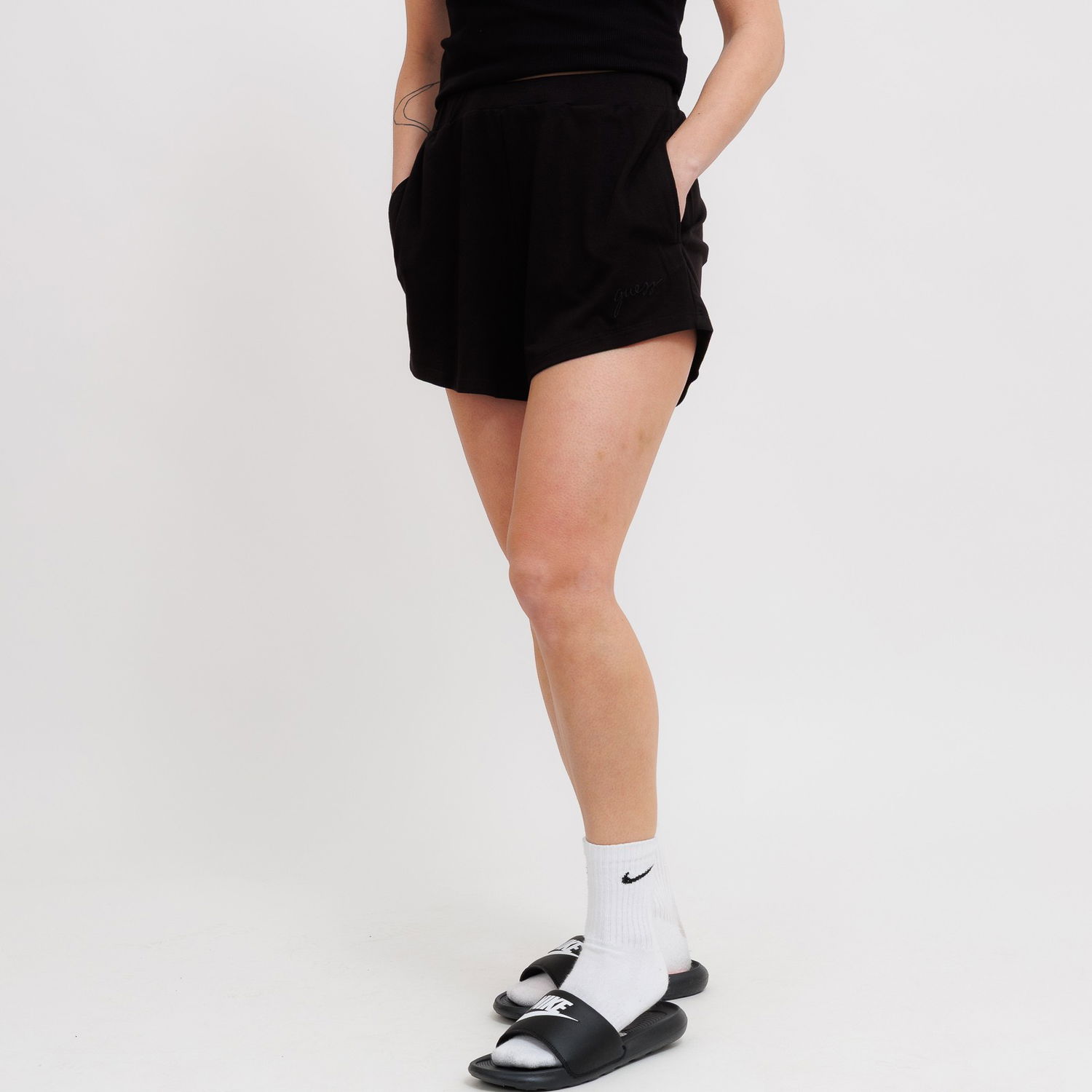 Shortsit GUESS Guess Lucia Shorts Musta | O5GD06KCQP2-JBLK, 0