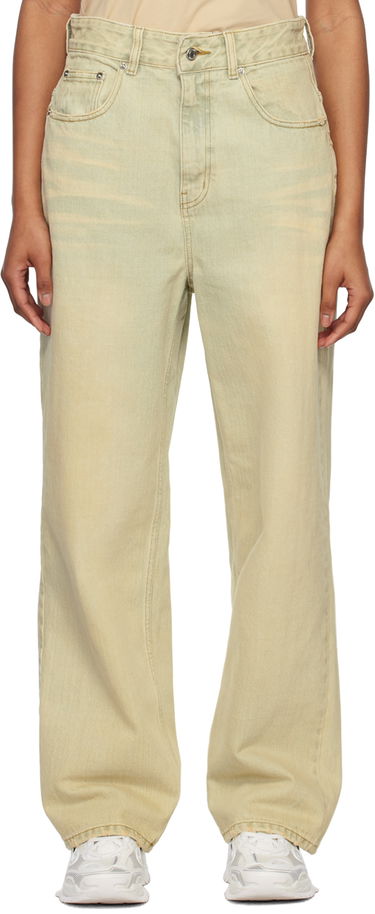 Jeans We11done Wide-Leg Jeans Vihreä | WD-DP1-23-357-W-BG, 0
