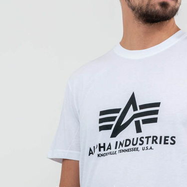 T-paita Alpha Industries Basic Tee Valkoinen | 100501 / 09, 3