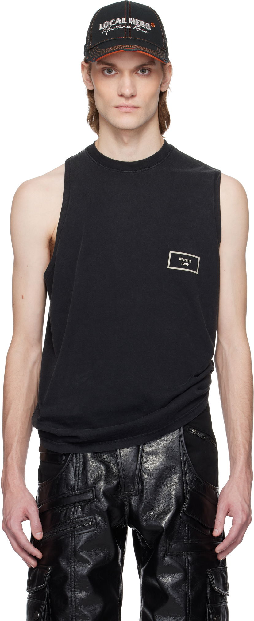 Tankkitoppi Martine Rose Martine Rose Logo Tank Top Musta | 622JE01002B