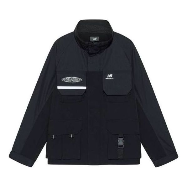 Tuulitakki New Balance Windproof Cargo Jacket Musta | NAA3N011-BK