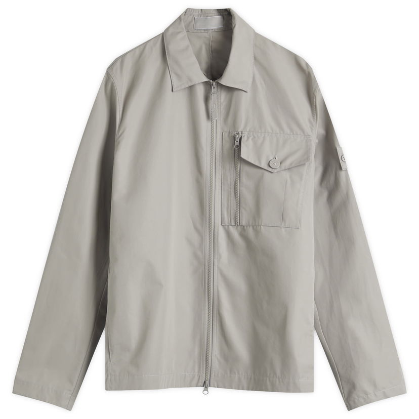 Tuulitakki Stone Island Ghost Piece Weatherproof Canvas Shirt Jacket Harmaa | K1S151200007-V0064