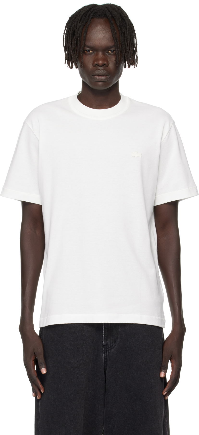 T-paita Lacoste Lacoste Back To Work Tier 0-1 T-Shirt Valkoinen | TH5477_70V