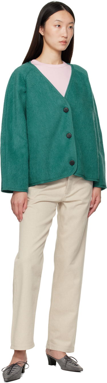 Takki Baserange Fortu V-Neck Button-Up Cardigan Jacket Vihreä | OUFJ-BW-AU25, 3