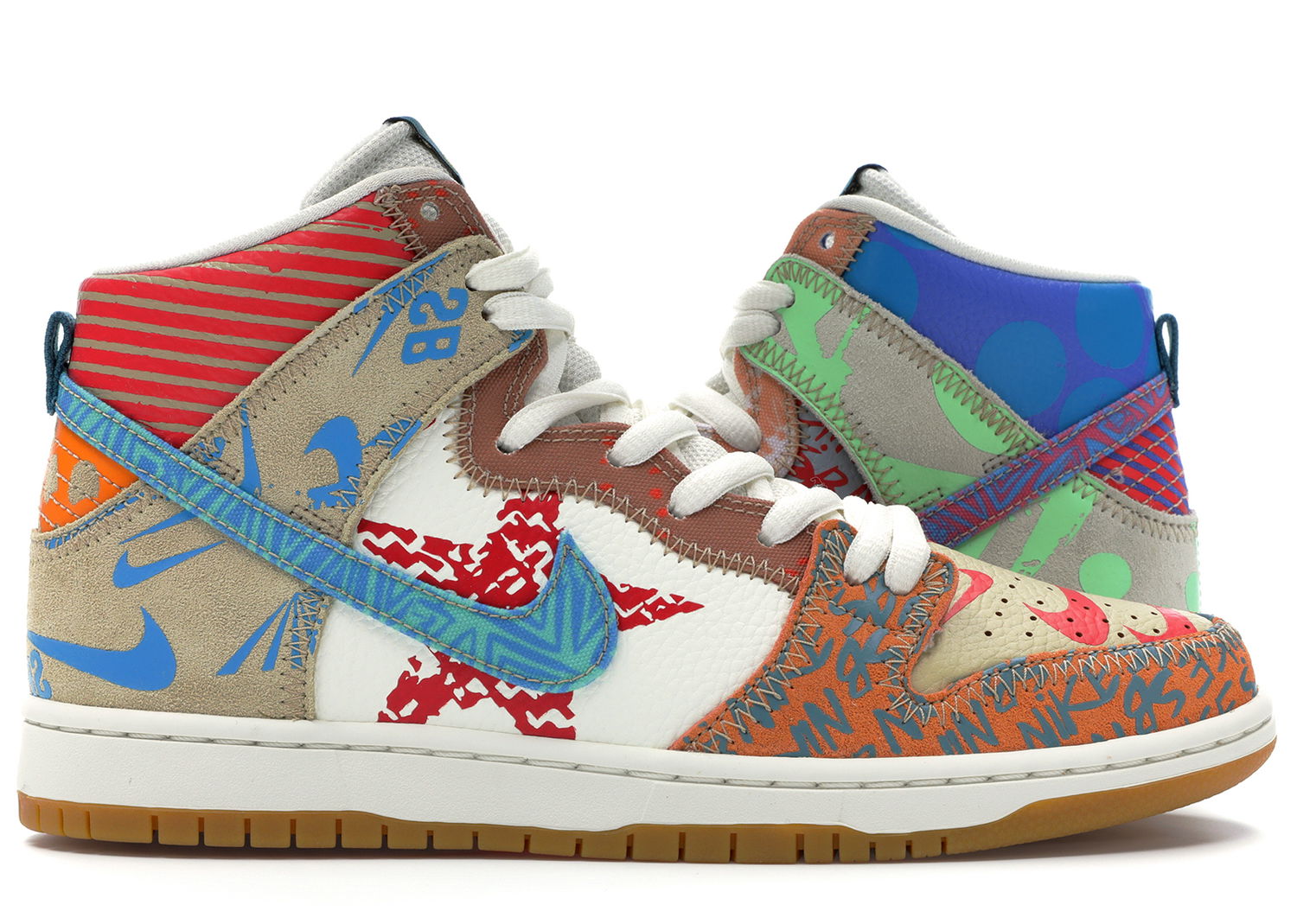 Tennarit ja kengät Nike SB Dunk High Thomas Campbell What the Dunk Monivärinen | 918321-381, 0