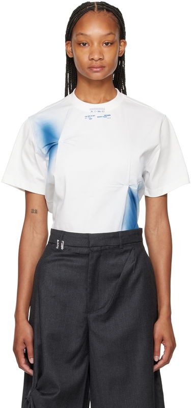 T-paita ADER ERROR Nowia Graphic Print Cotton T-Shirt Valkoinen | BN01SSTS0102OW, 0