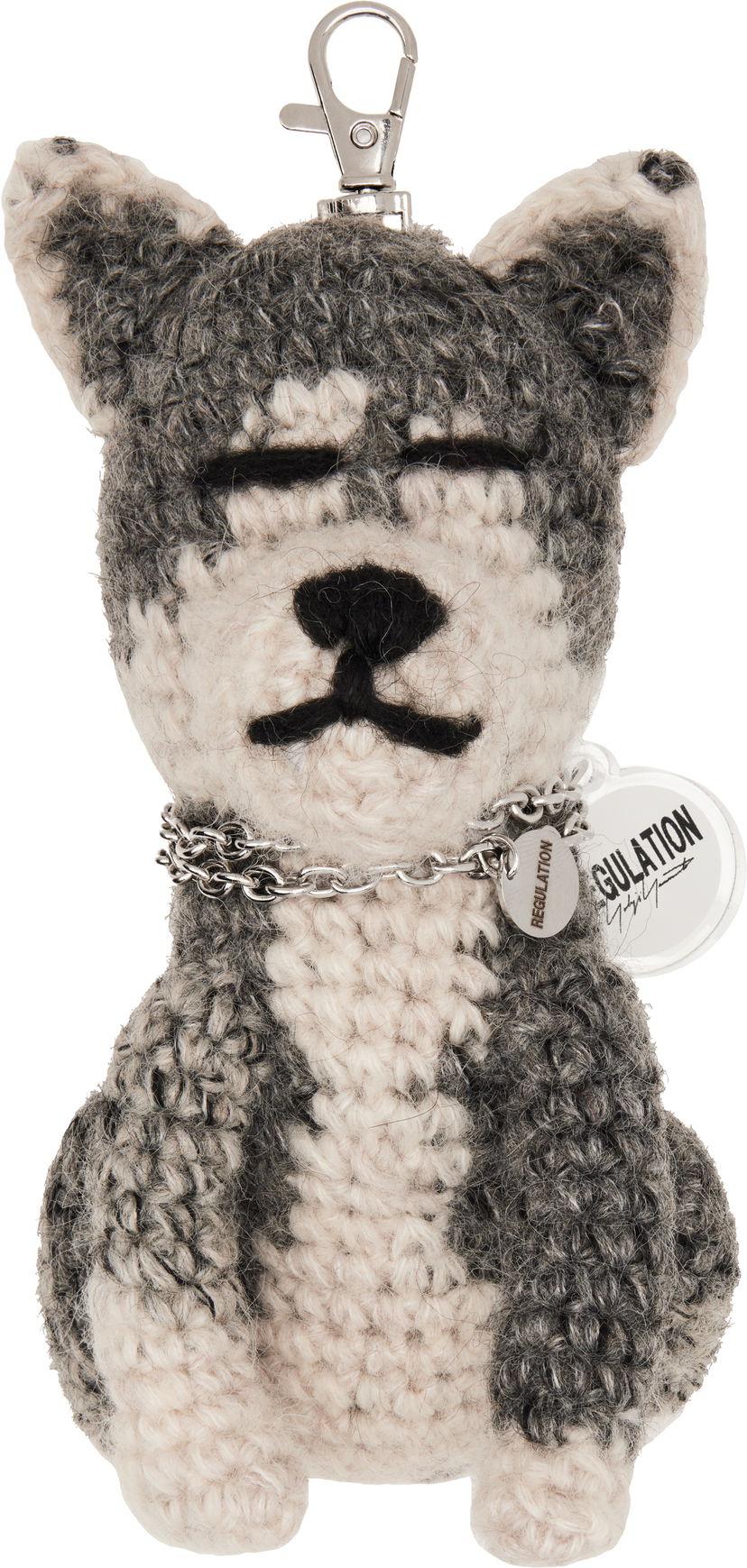 Avaimenperät Yohji Yamamoto Yohji Yamamoto Combination Knit Dog Keychain Harmaa | FM-K59-902