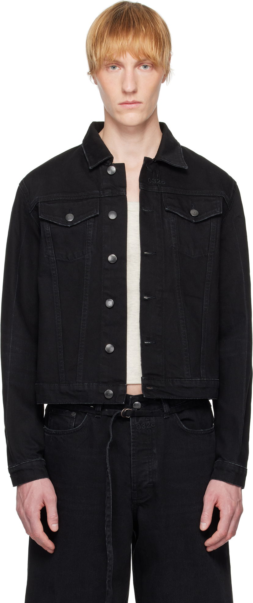 Takki 032C 032c Down To Earth Boxy Denim Jacket Musta | S25-URD-1921-050