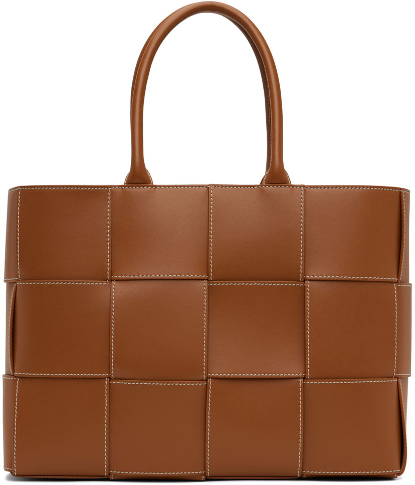 Kangaskassi Bottega Veneta Medium Arco Leather Tote Bag Ruskea | 756682 V39K0
