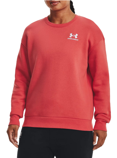 Huppari Under Armour Essential Fleece Crew Punainen | 1373032-638