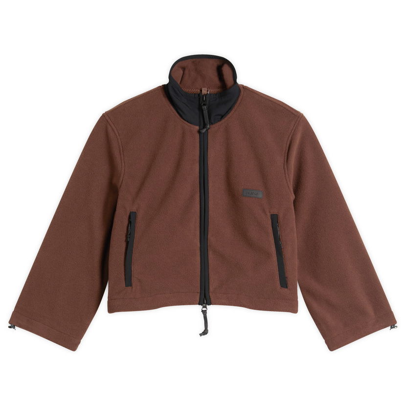 Takki SKIMS Fleece Lounge Shrunken Zip Up Jacket Ruskea | ZU-ZUP-9935W-COA