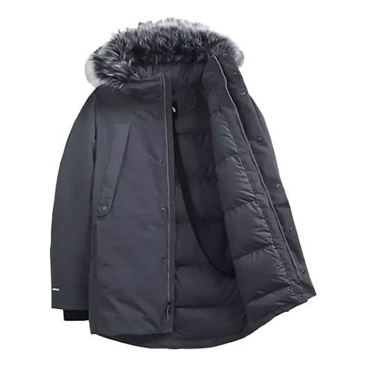 Parka The North Face Fur Hood Down Jacket Harmaa | NF0A4QZ8-174