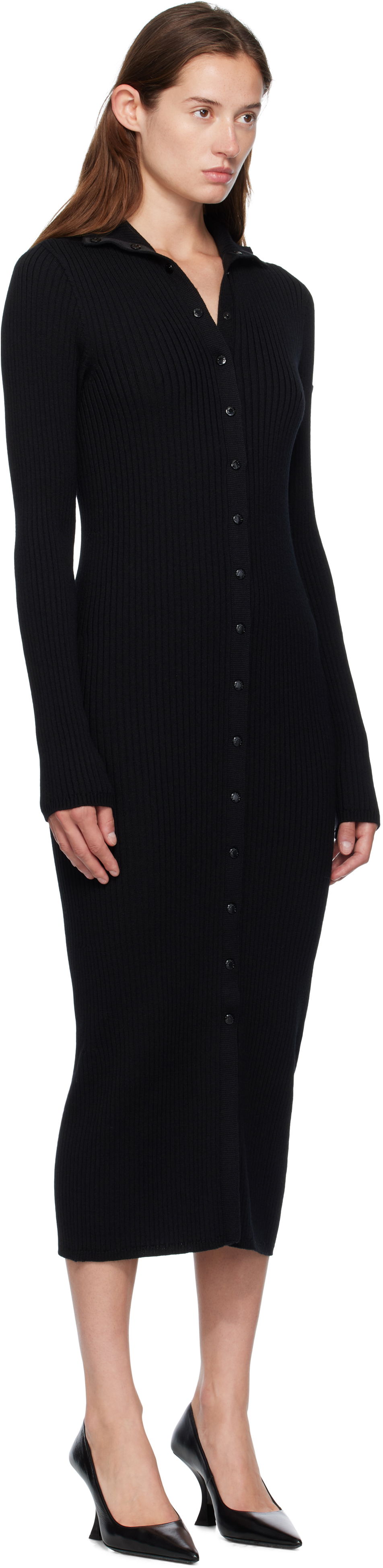 Mekko Moncler EE72 Maxi Dress Musta | K24039L00001M1131, 1