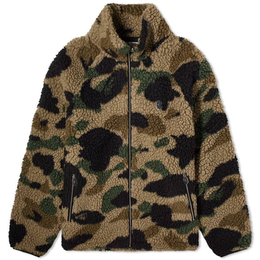 Takki BAPE A Bathing Ape 1St Camo Metal One Point Fleece Jacket Vihreä | 001LJJ801064I-GRN