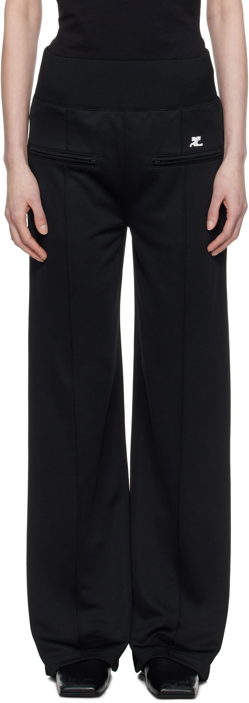 Verryttelyhousut Courrèges Courrèges Interlock Tracksuit Trousers Musta | 125JPA310JS0091