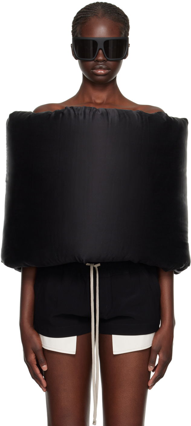 Vaatteet Rick Owens Donut Down Scarf Musta | RO02C1438 SCHDX