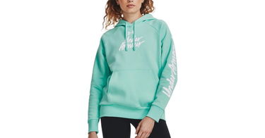 Huppari Under Armour Rival Fleece Graphic Turkoosi | 1379609-361, 1