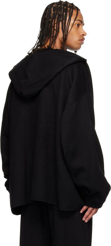 Takit Rick Owens Concordians LS Hip Kaftan Coat Musta | RR02E1726 DBC, 2