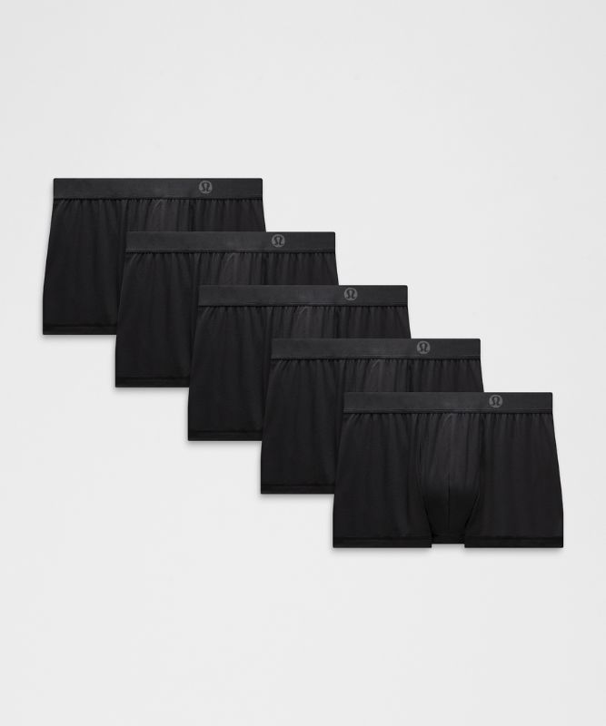 Nyrkkeilijät lululemon Always In Motion Boxer Brief 3" 5 Pack Musta | prod20003211, 0