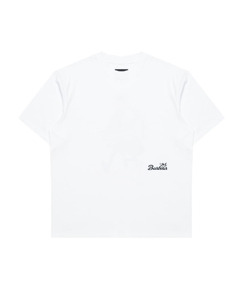T-paita Barbour Barbour Regence OS Fit Graphic T-Shirt Valkoinen | MTS1402WH11