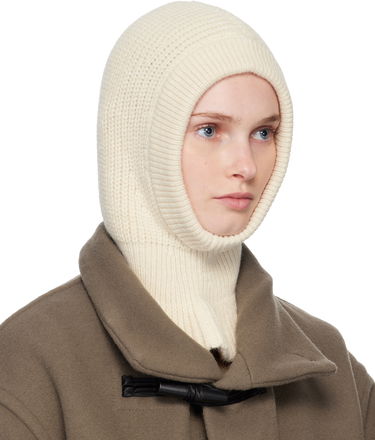 Hattu LEMAIRE Knitted Hood Balaclava Valkoinen | AC1227 LK1028, 1