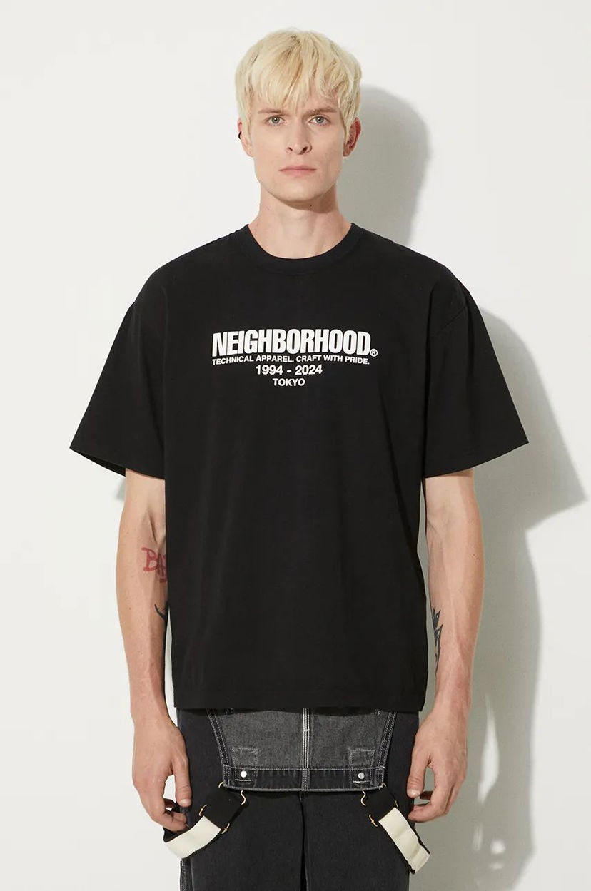 T-paita Neighborhood T-Shirt With Print Musta | 241PCNH.ST02