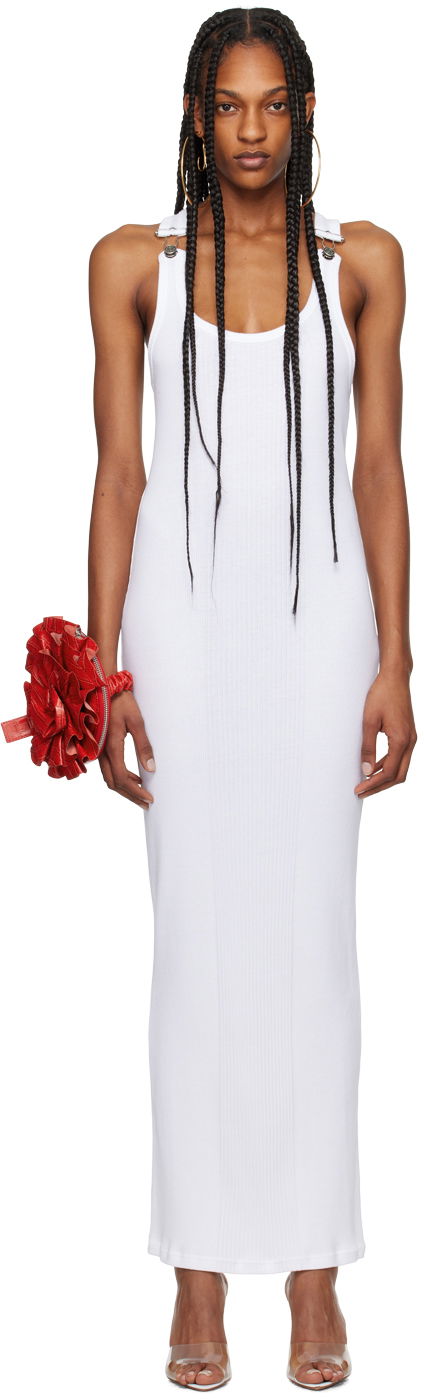 Mekko Jean Paul Gaultier Jean Paul Gaultier Strapped Maxi Dress Valkoinen | 24/25-F-RO118-J054-01
