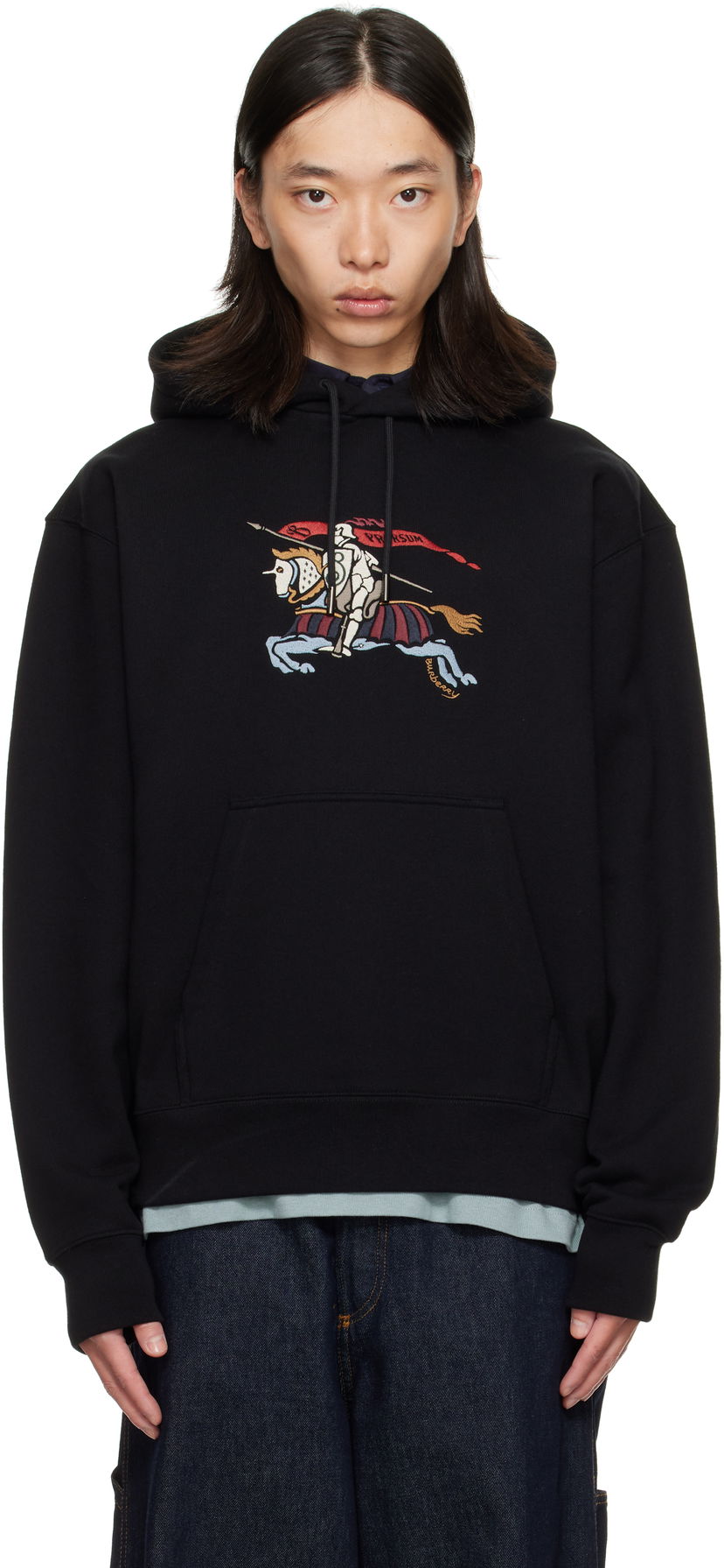 Huppari Burberry Burberry EKD Knight Graphic Hoodie Musta | 8115126