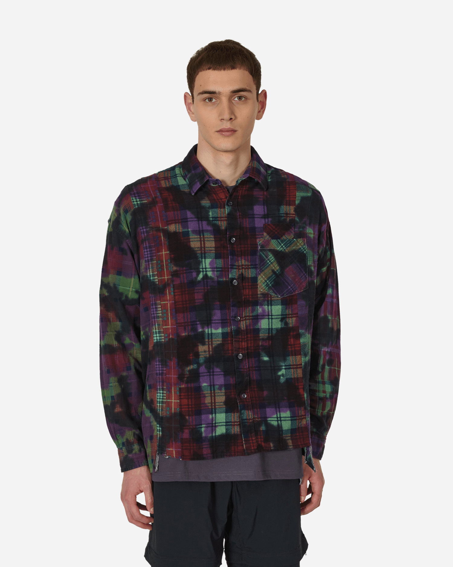 Paita Needles 7 Cuts Wide Uneven Dye Flannel Shirt Monivärinen | MR350 1003, 1