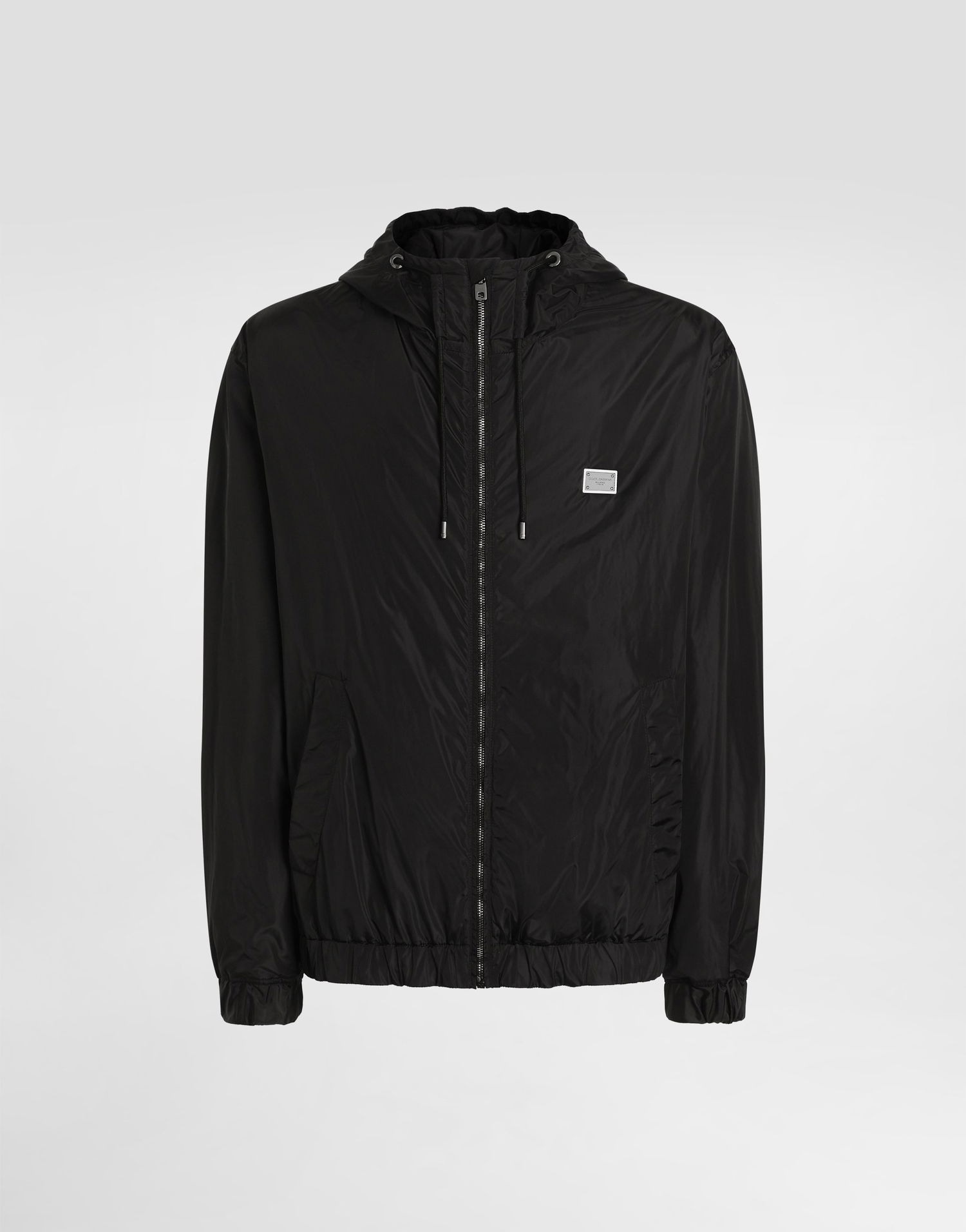 Tuulitakki Dolce & Gabbana Dolce & Gabbana Technical Fabric Hooded Jacket with Tag Musta | G9BGSTFUS22N0000, 0