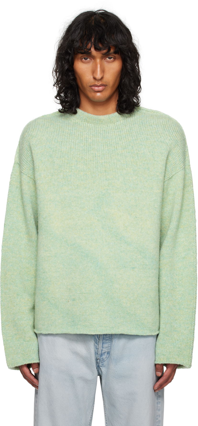 Villapaita The Row Mumford Wool Blend Crewneck Sweater Vihreä | 810-Y845
