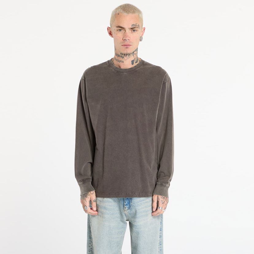 T-paita Vans Washed Crewneck Long-Sleeve T-shirt XXL Harmaa | VN000PFKEMV1
