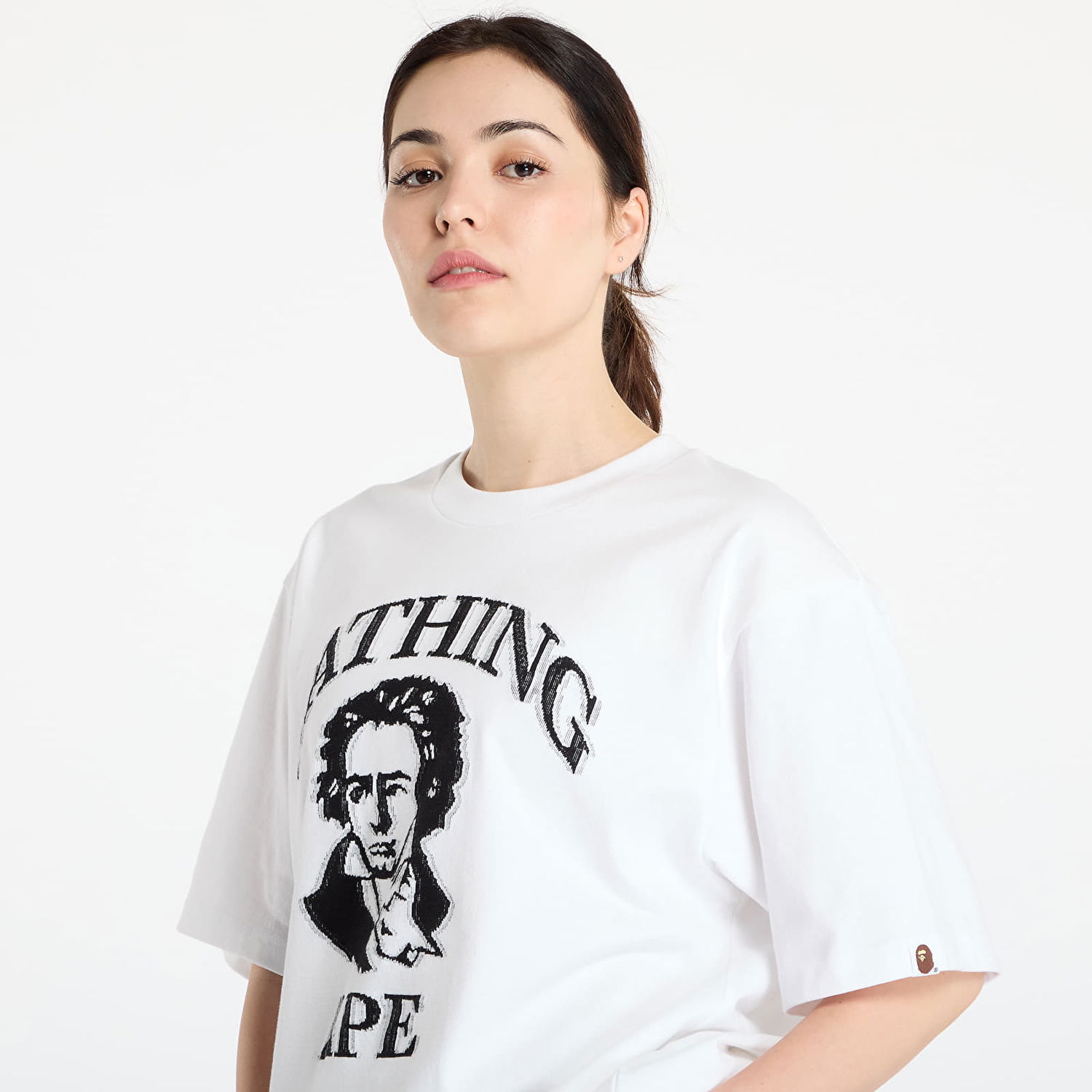 T-paita BAPE A BATHING APE Beethoven Graphic Relaxed Fit T-Shirt Valkoinen | 001CSL301340MWHT, 1
