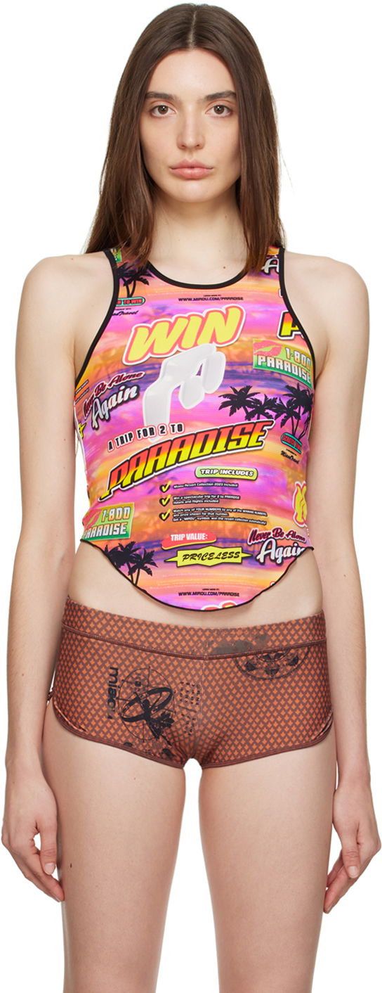 Tankkitoppi Miaou Miaou Jinx Paradise Print Tank Top Monivärinen | 7044TKLOT