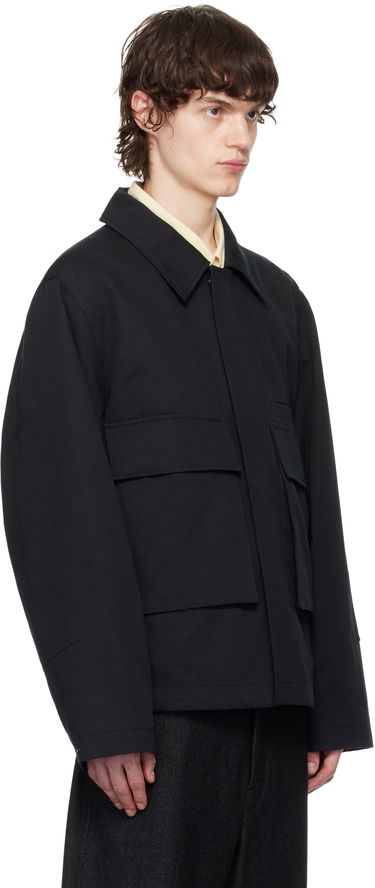 Takki LEMAIRE Lemaire Quilted Jacket with 3D Pockets Musta | OW1108 LF1309, 1