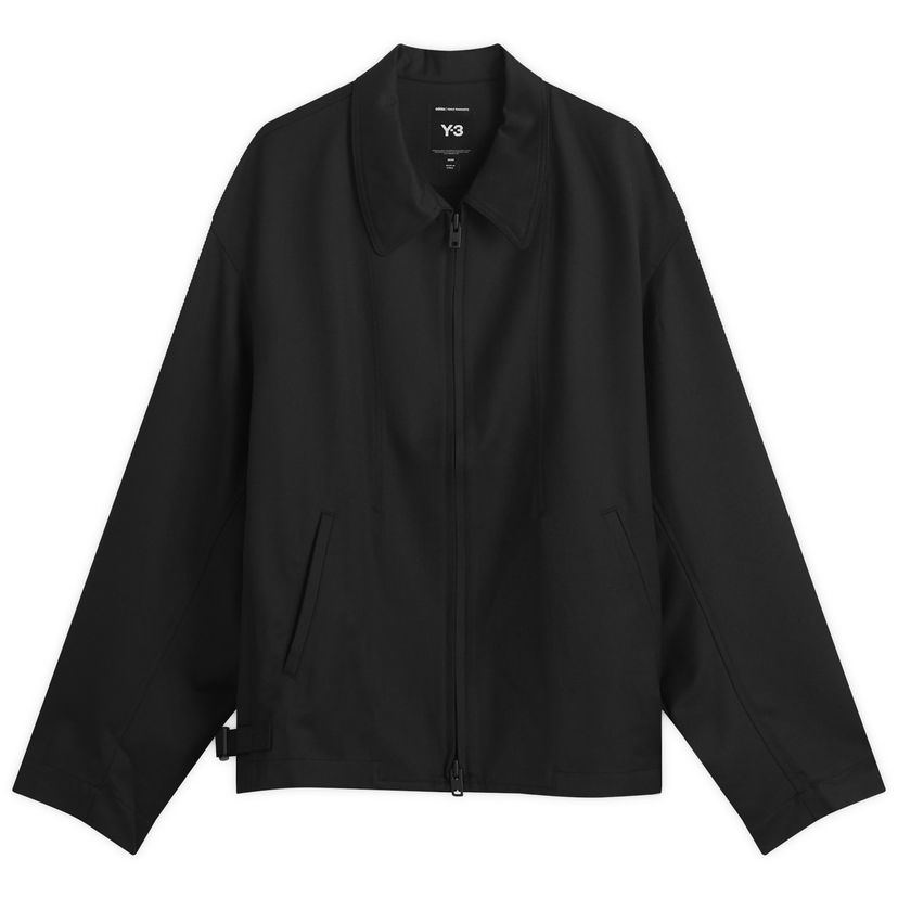 Takki Y-3 Y-3 Zip Through Shirt Jacket, Size Large Musta | JZ0898