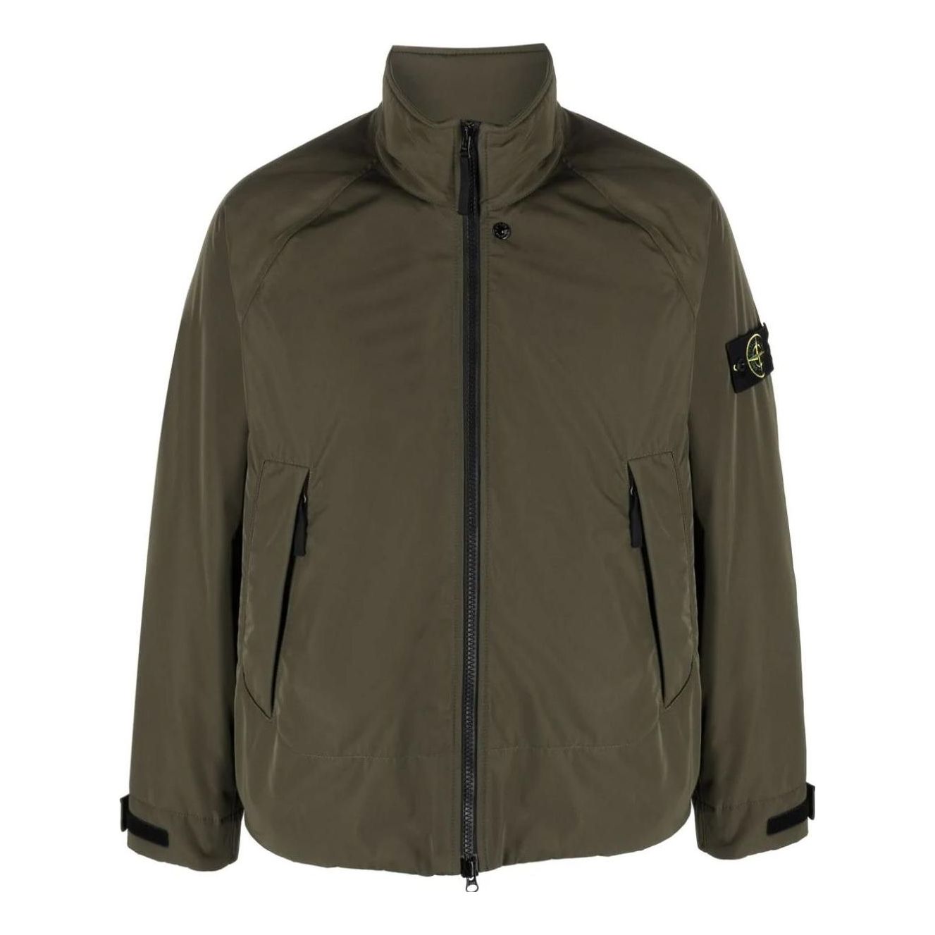 Tuulitakki Stone Island Compass Patch Zip-Up Windbreaker Vihreä | 791541926-V0058, 0
