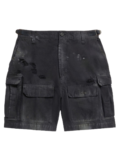 Shortsit Balenciaga Cargo Shorts Musta | 746516TKP271000