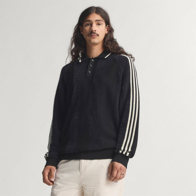 Poolopaita adidas Performance Knitted Polo Shirt Musta | JX3835