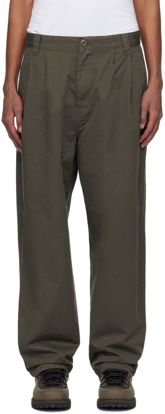 Housut Carhartt WIP Merrick Relaxed Fit Cotton-Twill Trousers Vihreä | I033759