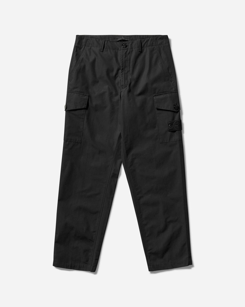 Cargo housut Stone Island Ghost Piece Weatherproof Cotton Canvas Cargo Pants Musta | K1S15-310008-S00F1 V0029