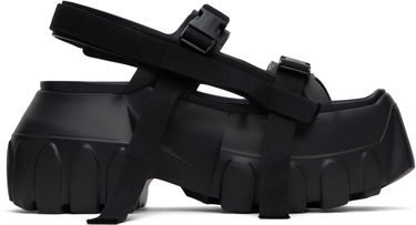 Tennarit ja kengät Rick Owens Rick Owens Hollywood Mega Tractor Sandals Musta | RU01E5866 LOO, 0