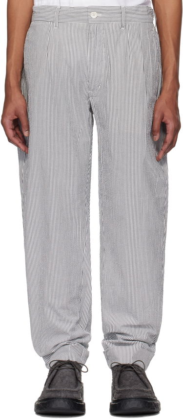 Housut Engineered Garments Engineered Garments Andover Striped Trousers Valkoinen | 25S1F001, 0